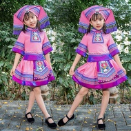Children Guangxizhuang March 3 Minority National Clothing Boys Girls Miao National National Costumes