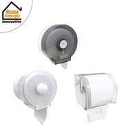 Toilet Roll Holder (Jumbo / Normal Size Rolls) No Roller Required! Durable Material!