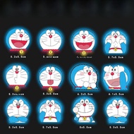 Miếng Dán Xe Hơi Phản Quang Doraemon Dễ Thương Miếng Dán Mũ Bảo Hiểm Chống Trượt Miếng Dán Trang Trí