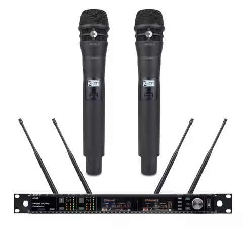 Host Sale UR24D UHF 300 Channel Stage Performance Karaoke Wireless Microphone System SKM9000 Handhel