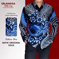 PRIA KEMEJA Men's Long Sleeve Batik Shirt Pns Asn Latest Modern Men's Batik Shirt Popular Motifs Elegant Batik Shirts Distro Original Premium Batik Shirts Premium Full Layer Furing Body Batik Shirts For Men