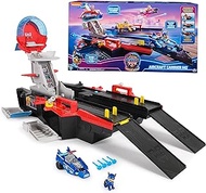 Paw Patrol: The Mighty Movie, Aircraft Carrier HQ, with Chase Action Figure and Mighty Pups Cruiser, Kids Toys for Boys &amp; Girls 3+