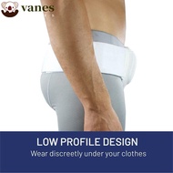 VANES Hernia Belt, Adjustable Groin Hernia Brace, Small Intestinal Air Duct Removable White Unilateral Truss for Inguinal Sports Brace