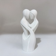 Sculptures of Intertwined Lovers Modern Minimalist Sculptures of Lovers Embracing Each Other Valenti