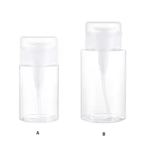 27RC Push Down Pump Dispenser Empty Push Top Bottles Containers for Nails Polish Makeup Remover Mice