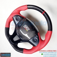Stir/ steering wheel/steering wheel mugen carbon Honda jazz gk5/hrv red leather