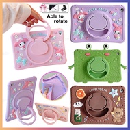 360 degree rotating Stand Kids Safe Cute Cartoon Rabbit Dog Frog NASA Astronaut Shockproof Tablet Ca