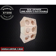 Terbaik Box Speaker Line Array 2 inch Double