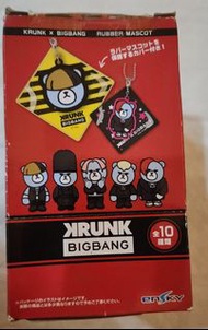 BIGBANG Krunk 熊造型軟膠吊飾，G Dargon, Top, 太陽， 大聲，勝利此系列共有 10 種不同的造型 (全新)