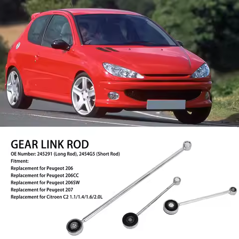 Gear Link Rod 245291 Transmission Gear Selector Lever Linkage Rod Replacement for Peugeot 206 206CC 