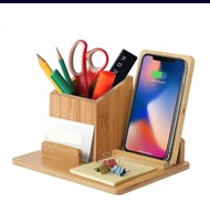 rak sebaguna portabel kayu / tempat pensil kayu / tempat charger hp/ kotak penyimpanan kayu