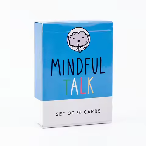Mindful Talk Board Game Set Of 50 Cards Meaningful Funny Party Supplies Strategy Games 8.9*6.3cm Eas