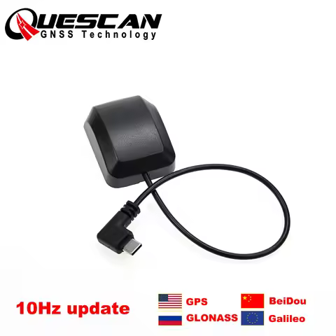 Windows Android USB Type C GPS Receiver 10Hz GPS GLONASS Galileo BeiDou Module Type-C GNSS Antenna U