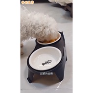 AP AIMAYAPET Stainless Steel Double Pet Bowl Cat Dog Food Water Feeder Anti Spill Neck Protection Ma