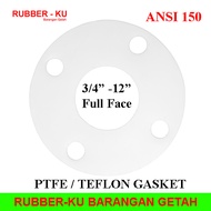 TEFLON PTFE Ansi150 Gasket,8” 10” 12” DN200 DN250 DN300  Full Face, Ring Gasket 3mm