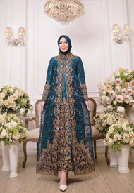 Gamis Shangrila Size M-3L |Gamis Jumbo Ld125|Gamis Pesta Modern|Gamis Tile Brukat|Gamis Kondangan|Ga