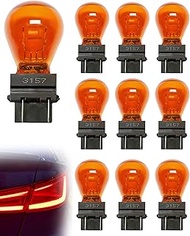 IWIWE 3157A (Amber) Auto Light Bulb 10 Pack – Compatible with 3047/3057/3157LL/3157K/3457/3757/4057/