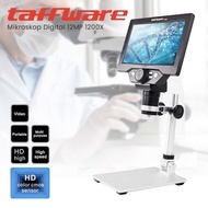 COD BEST SELLER Taffware Mikroskop Digital 12MP 1200X Monitor & Metal Stand G1200 / Mikroskop buat s