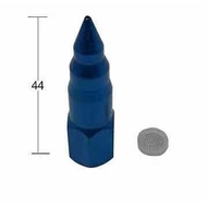 44mm height Female Thread Diameter 9mm Conic Grease Gun Nozzle Coupling Blue Color