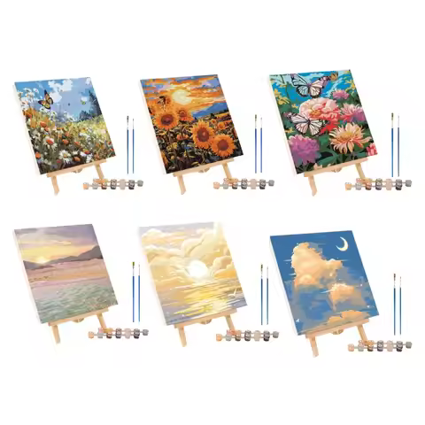 Oil Painting By Numbers Scenery Paint By Numbers On Canvas Landscape Frameless Home Decor Modern Dra