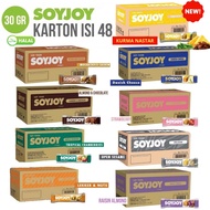 Soyjoy 1 CARTON contains 48 Soy Protein Bar Snacks, recovery energy running, cycling, sports