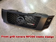 กระจังหน้า np300 2014 2015 2016 2017 2018 2019 ทรง nismo สีดำด้าน NT