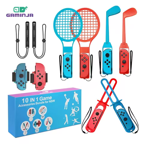 10 in 1 Switch Sports Accessories Bundle for Nintendo Switch Oled Game Sports Accessories Kit with G