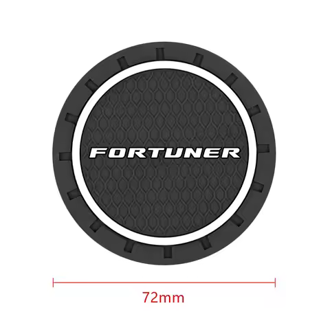 2pcs for Toyota Fortuner 2009 2017 2018 2019 Car sticker Auto Water Cup Slot Non-Slip Mat Accessorie