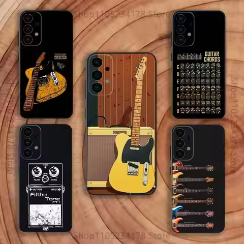 Guitar Amp Music Phone Case for Samsung S24 S22 S25 Ultra S9 S20 FE S23 Plus S10 S21 Shockproof Fund
