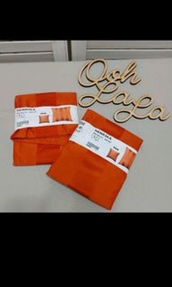 全新 IKEA HENRIKA 宜家宜居 抱枕套 亮橘條紋 抱枕套 條紋抱枕套 橘色抱枕套 一個