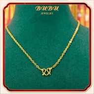 เดือนสร้อยคอทองคำแท้ครึ่งสลึง(ลายโซ่โปร่ง) หนัก 1.9 กรัม ทองคำแท้ 96.5% ขายได้ 18k（Au750）