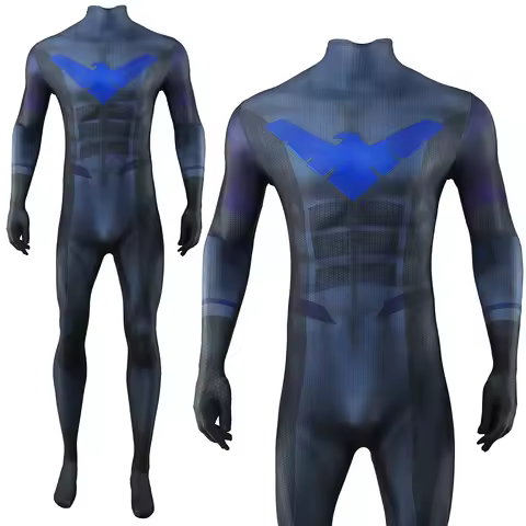 Nightwing Cosplay Costume Spandex Halloween Adults Kids Girls Woman Ladys Superhero Zentai Men Boys 