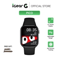 iGear Pico Smart Watch For Your Fitness - Black [Free Strap] IGPI02