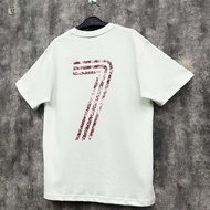 Genuine NewEra White Shirt with Red Number 7 Pattern
