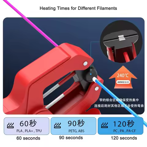 3D Printing Filament Welder FDM Filament Welder Consumables Fusion Splicer 1.75 and 2.85 3D Printing