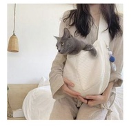 日本暢銷 - 寵物外出袋 狗袋 寵物外出包 寵物旅行袋 單肩斜孭 寵物手提袋 白色 Size L