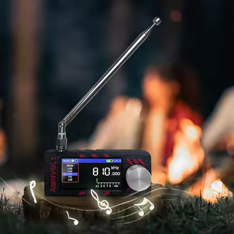 SI4732 DSP Radio LSB USB AM FM FM/AM Radio 1.9inch IPS Screen Mini Pocket Radio with Antenna HF SW M