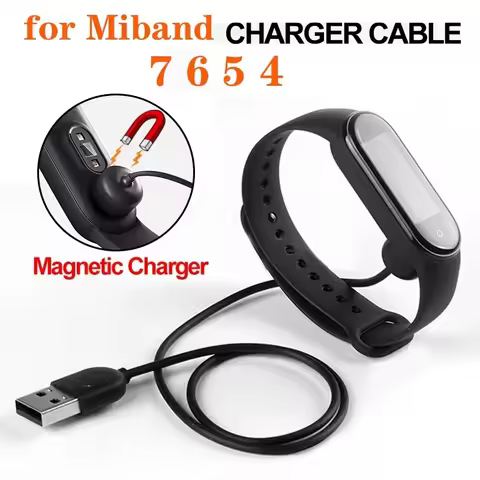 USB Charging Cable For Xiaomi Mi Band 6 5 4 3 2 Magnetic Charger For Xiaomi Mi Band 7 Pro Charger Li