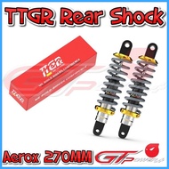 ❏ ◰ ℡ ️Ready Stock️TTGR Rear Shock Aerox 270MM SET（2PCS）Exclusive For aerox / Nouvo