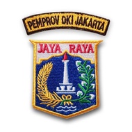 Logo Bordir Badge Dki Jakarta Raya 1 Set