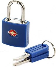 TRAVEL BLUE TSA Approved Key Lock for School Gym Locker Luggage Suitcase Baggage Locks Outdoor Waterproof Easy To Use 2 keys Per Lock Ideal For Smaller Luggage