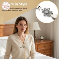 [CLIXNIZOQUE] Retro Sweater Clips Ba Cinch Shawl Collar Clip Waist Tightener