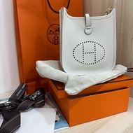 🤍 Hermès Evelyne Mini｜M4 白 🤍