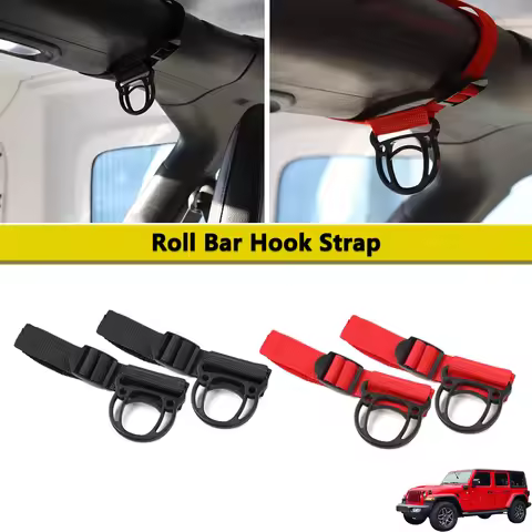 Roll Bar Clothing Hanger Hook Kit for Jeep Wrangler CJ YJ LJ TJ JK JKU JL JLU 4XE Gladiator JT Coat 