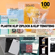 Ziplock Plastic Clips 30x40 - 28x40 - 25x35 - 20x30 - 100Pcs - Tengteng 30x38+7 - 25x35+7 - 20x30+6