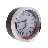 HL 0-120℃ Pressure Gauges Temperature Pressure Gauges Pressure Gauges 1 4inch Thermomanometer Boiler