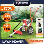 OGAWA LT20N / LT20F Hand Push Lawn Mower Brush Cutter Mesin Rumput Tolak (51.7cc) Free Gift Hand Push Grass Cutter