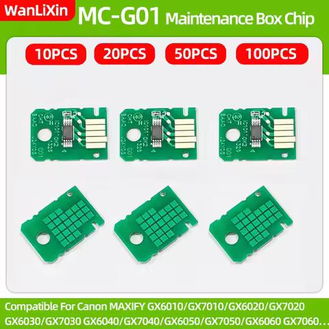 10PC MC-G01 Maintenance Cartridge chip for CANON GX6010 GX6020 GX6030 GX6040 GX6050 GX7010 GX7020 GX