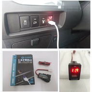 HONDA 37mm X 24mm Car Charger Socket Usb Port Charging Volt Display Adapter Features: