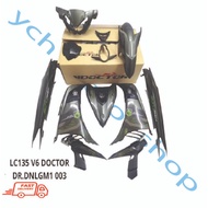 YAMAHA LC135 LC 135 135LC V4 V5 V6 V7  HIJAU PATTERN LINE BODY COVER SET STICKER STRIPE SIAP TAMPAL 